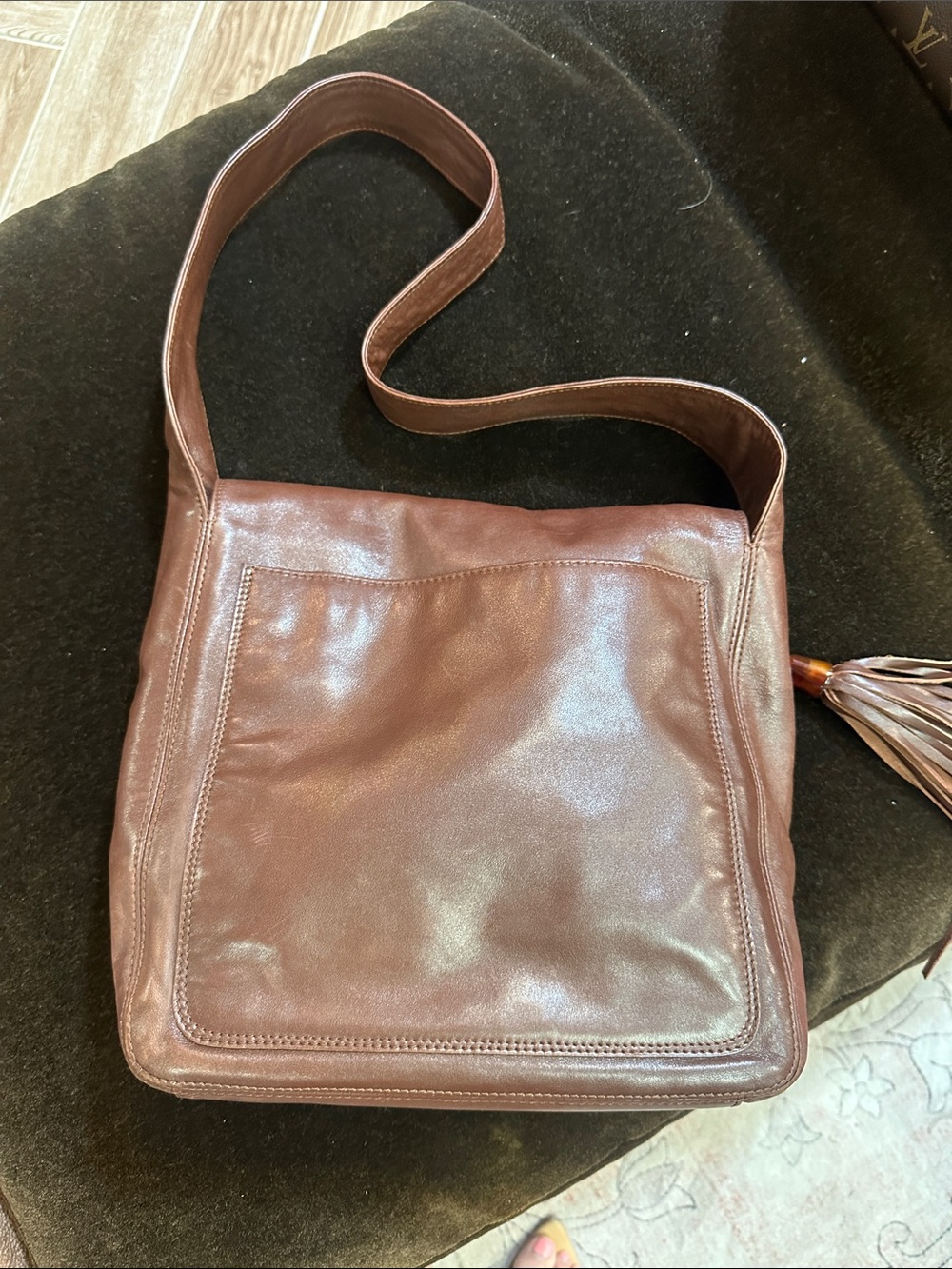 Vintage Lambskin Chanel y2k with tassle - Picture 6 of 16